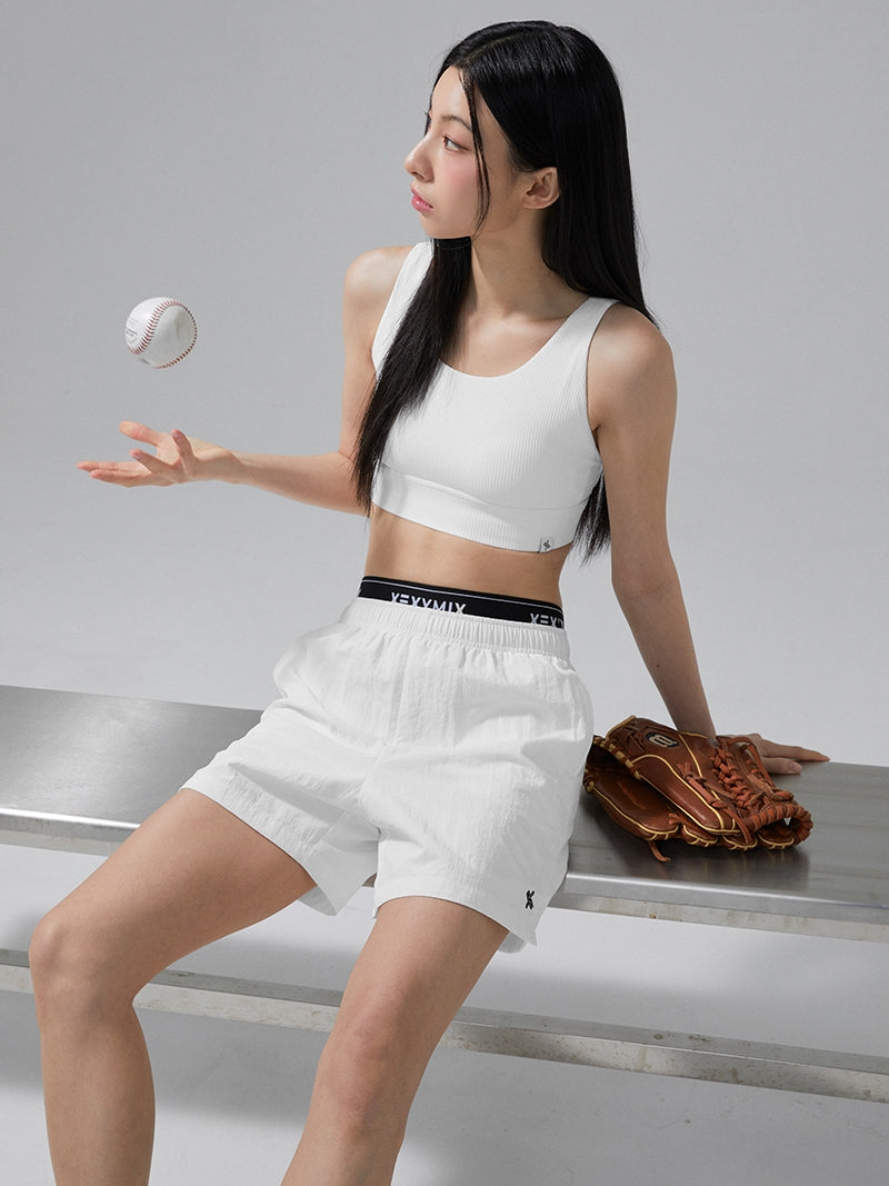 X文字標誌腰帶梭織短褲｜共2色｜XFK2PS1110