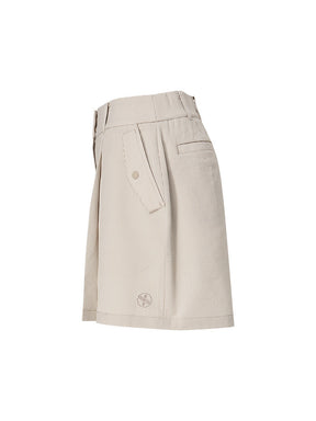 泡泡紗條紋雙排扣短褲｜共3色｜XFK2PS1201