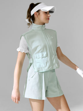 泡泡紗條紋雙排扣短褲｜共3色｜XFK2PS1201