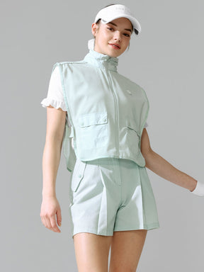 泡泡紗條紋雙排扣短褲｜共3色｜XFK2PS1201