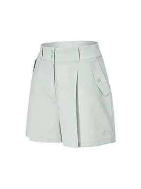 泡泡紗條紋雙排扣短褲｜共3色｜XFK2PS1201