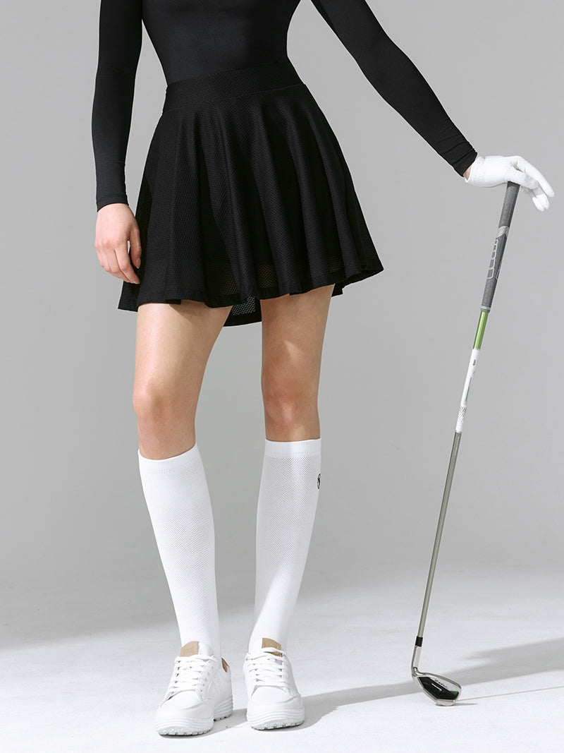 Light Mesh 網眼喇叭裙( 2 in 1 )｜共3色｜XFK2RK1205