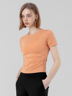 Zero Slick 側抓皺修身短袖上衣｜共5色｜XFK2TS1009