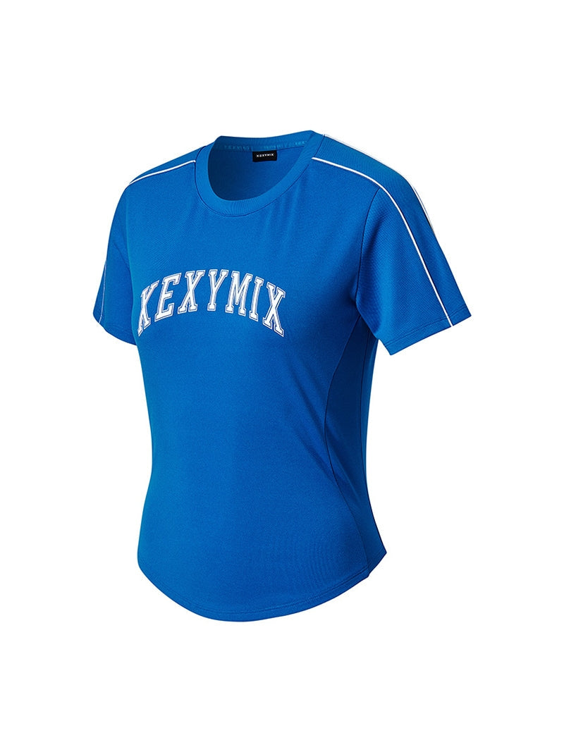 X文字標誌線條配色短板短袖上衣｜共4色｜XFK2TS1102