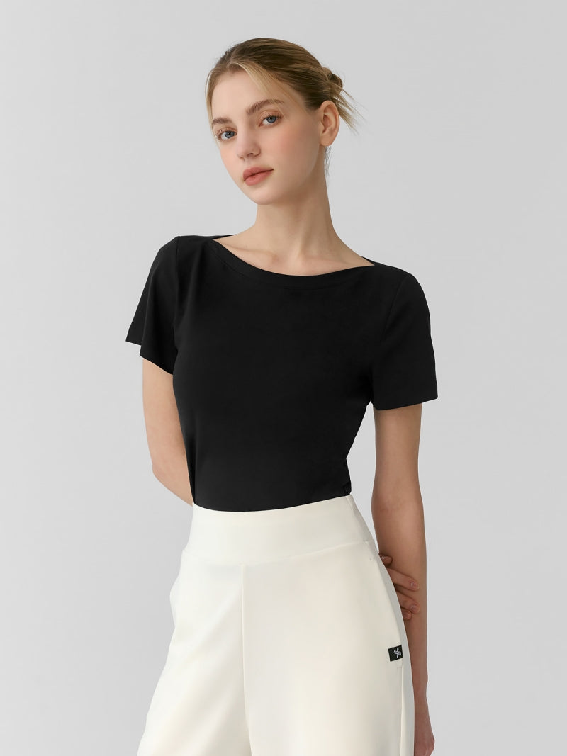 supima船領短袖上衣 | 共4色 | XFK2TS1107