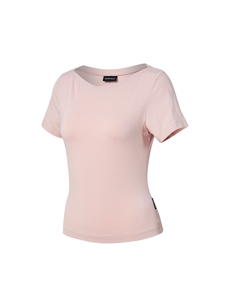 supima船領短袖上衣 | 共4色 | XFK2TS1107