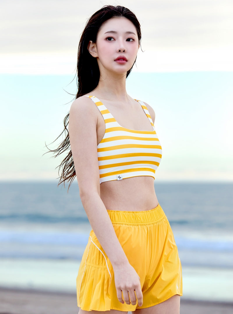 夏日光芒側褶皺運動短褲( 2 in 1 )｜共3色｜XFK2WR1402