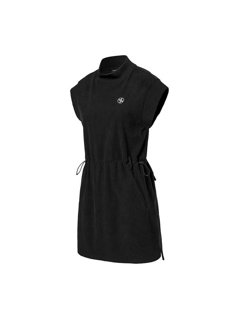 Soft羅紋高領抽繩連身裙｜共3色｜XFK3OP1201