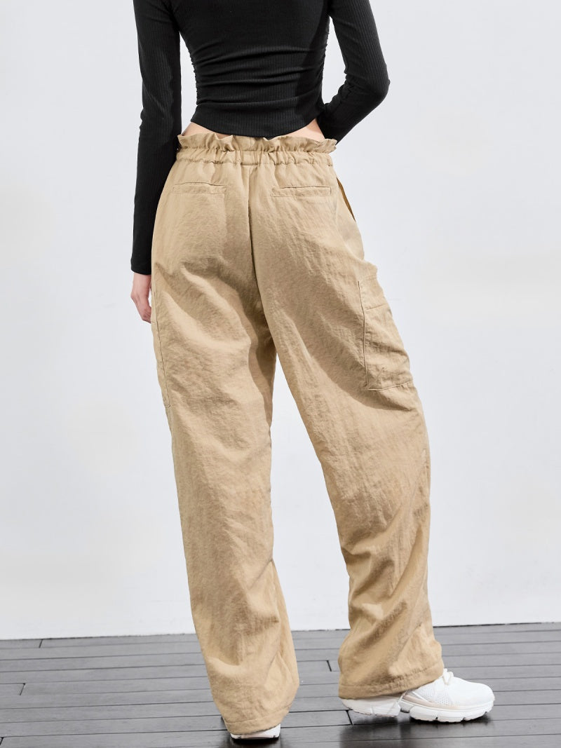 梭羅抽繩工裝寬褲｜共5色｜XFK3PT1104