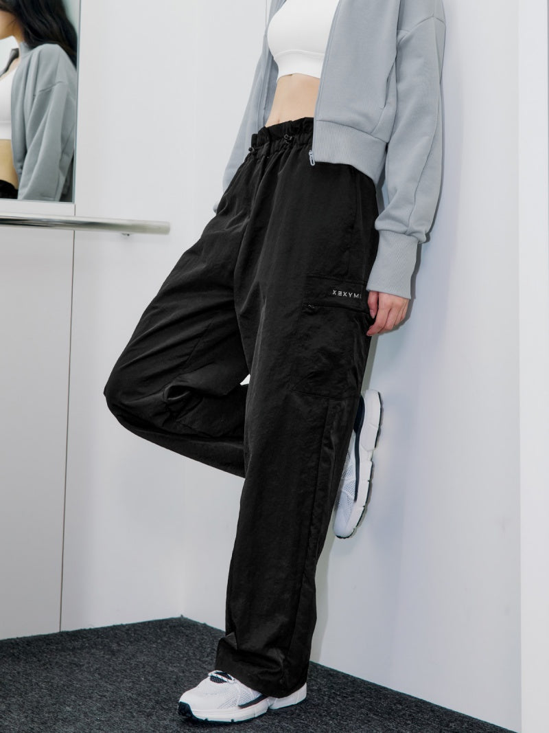 梭羅抽繩工裝寬褲｜共5色｜XFK3PT1104