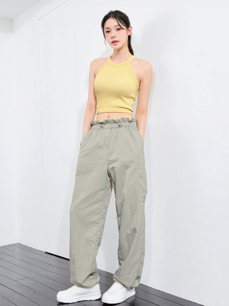 梭羅抽繩工裝寬褲｜共5色｜XFK3PT1104