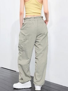 梭羅抽繩工裝寬褲｜共5色｜XFK3PT1104