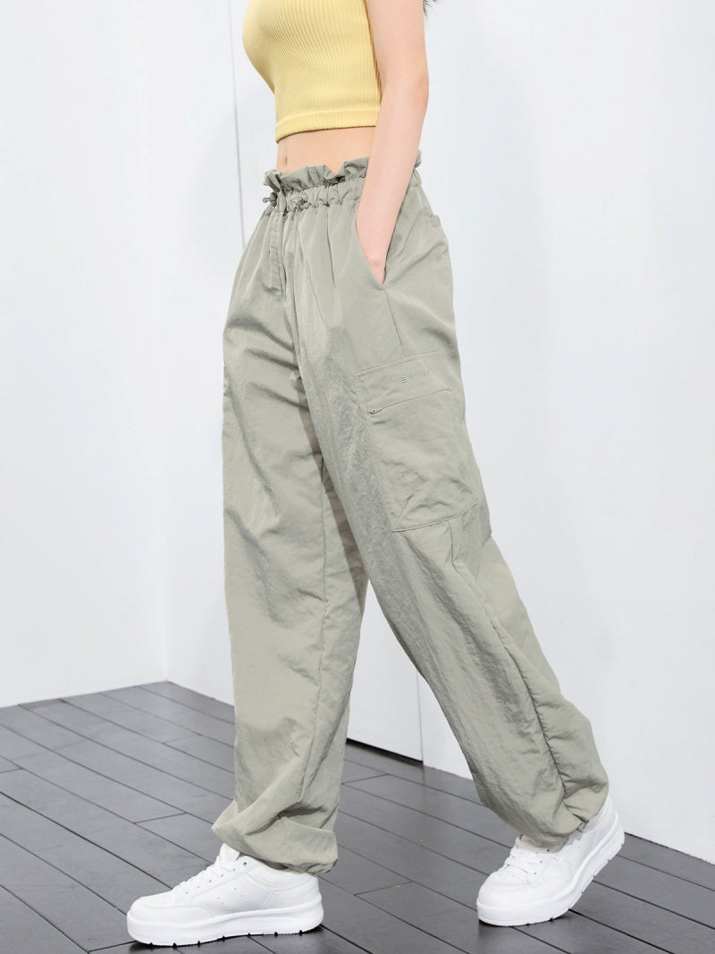 梭羅抽繩工裝寬褲｜共5色｜XFK3PT1104