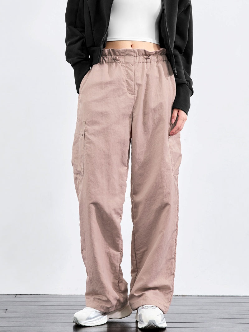 梭羅抽繩工裝寬褲｜共5色｜XFK3PT1104