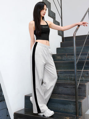 X標誌拼色寬褲｜共3色｜XFK3PT1109
