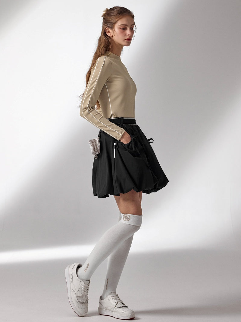 Balloon側邊蝴蝶結短裙｜共3色｜XFK3RK1202