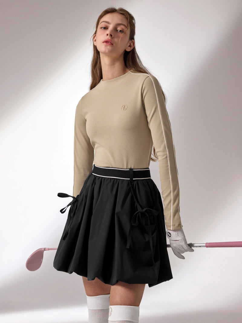 Balloon側邊蝴蝶結短裙｜共3色｜XFK3RK1202