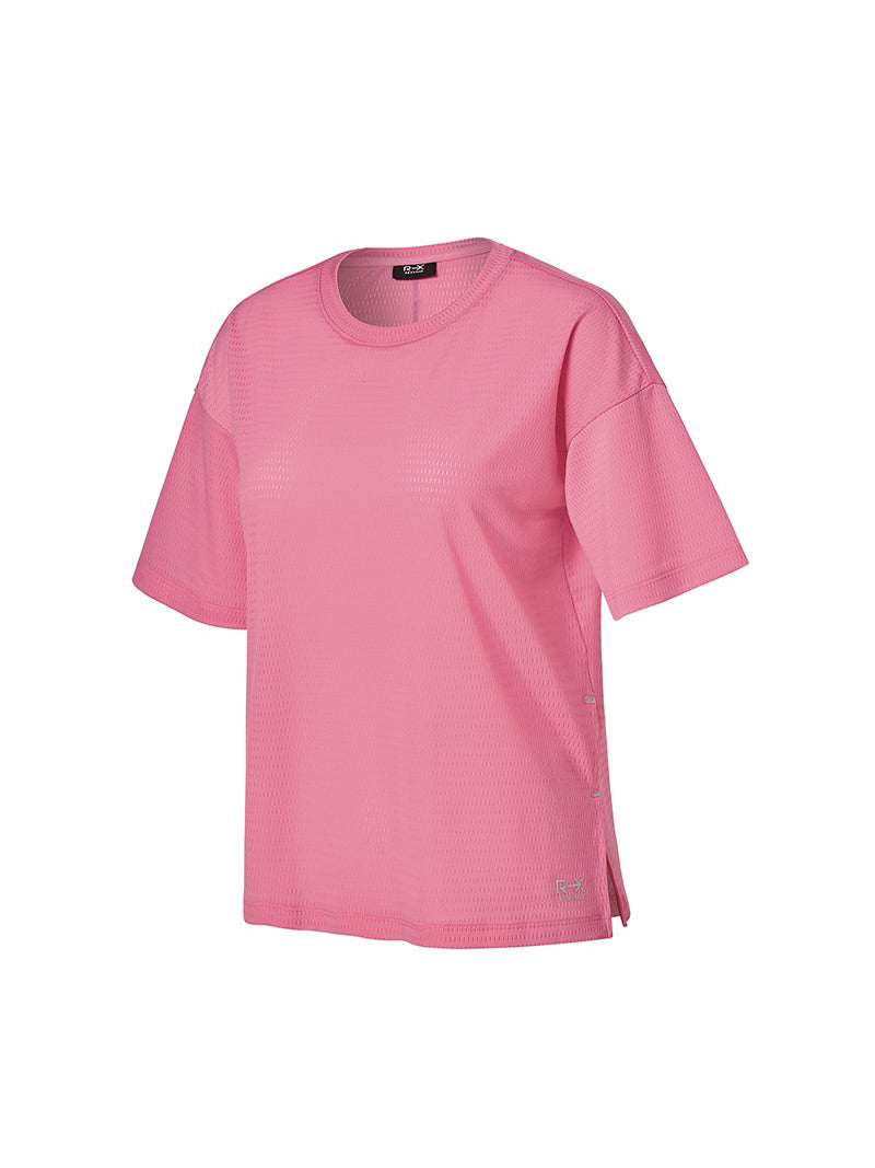 RX 全網眼開衩短袖上衣 ｜共4色｜XFK3TS1003