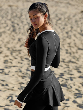 夏日微風撞色短版拉鍊外套｜共5色｜XSFRZ20J2