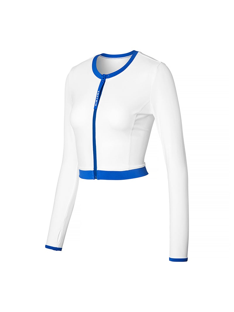 夏日微風撞色短版拉鍊外套｜共5色｜XSFRZ20J2