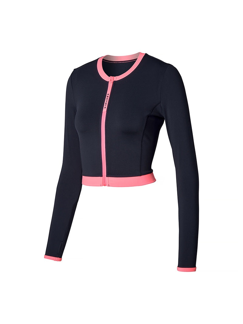 夏日微風撞色短版拉鍊外套｜共5色｜XSFRZ20J2