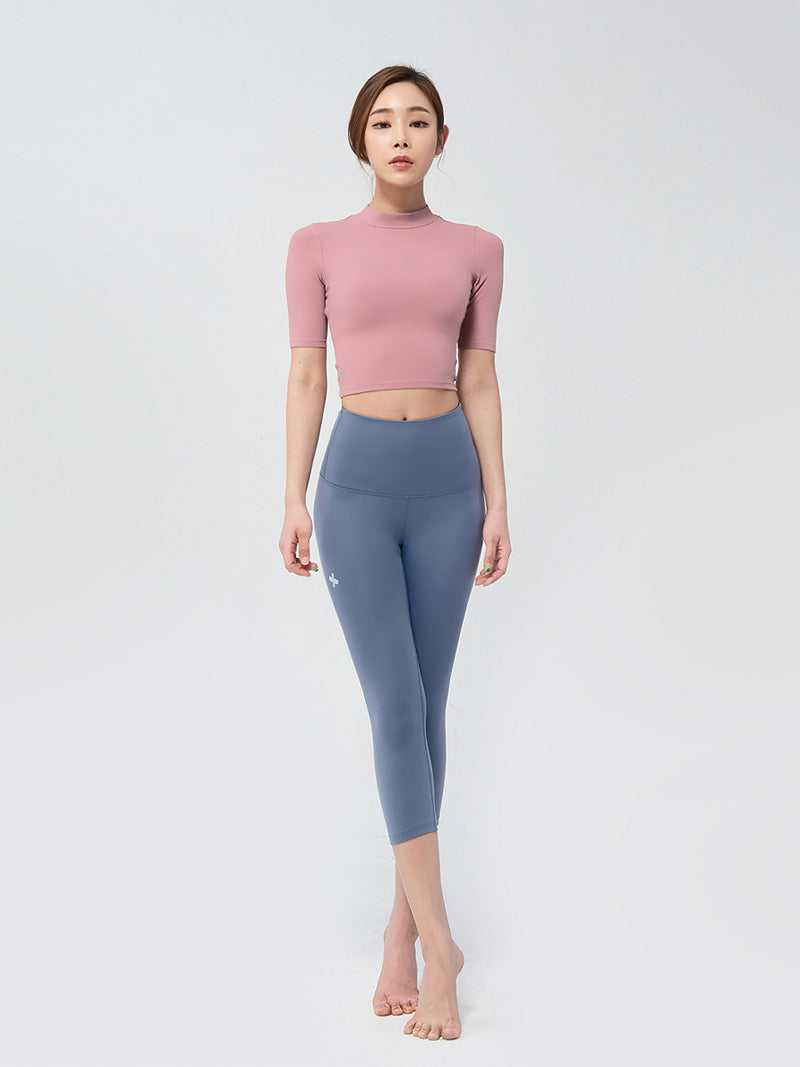 圓領短版五分袖上衣｜共12色｜XT2120N