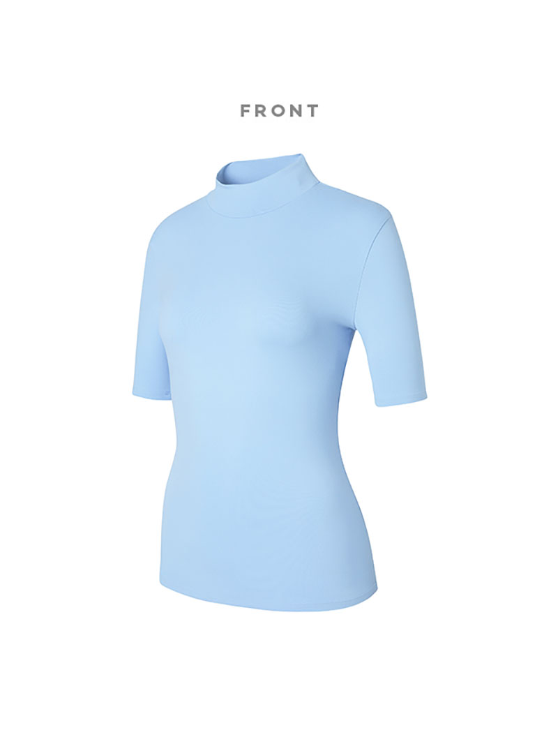 微立領完美Cotton-Like修身短袖上衣｜共10色｜XT4331F