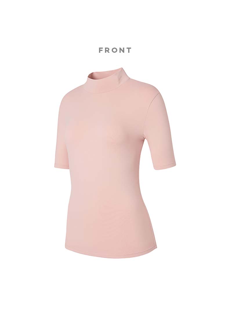 微立領完美Cotton-Like修身短袖上衣｜共10色｜XT4331F