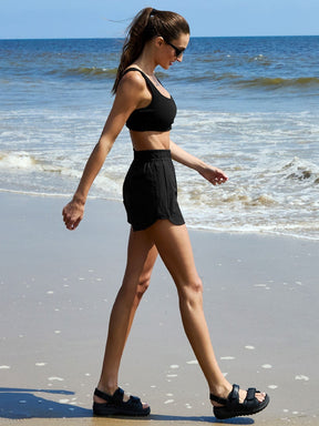 XXMX 輕柔泡泡紗海灘短褲｜共6色｜XTFSH15J2