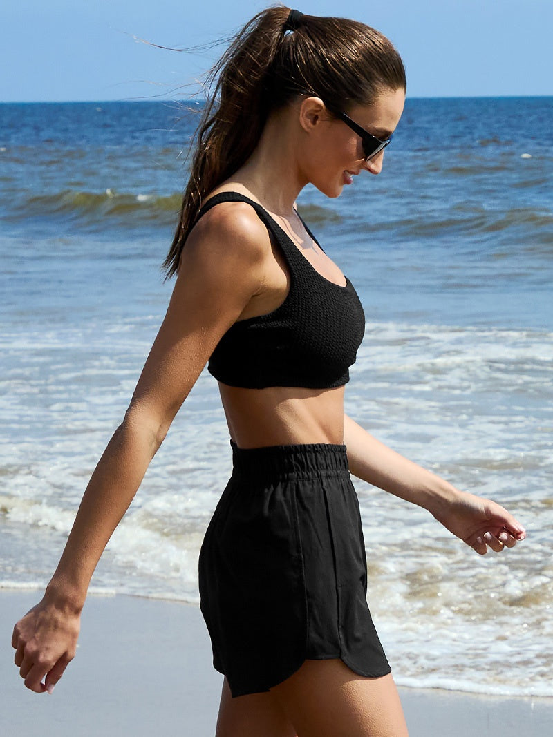 XXMX 輕柔泡泡紗海灘短褲｜共6色｜XTFSH15J2