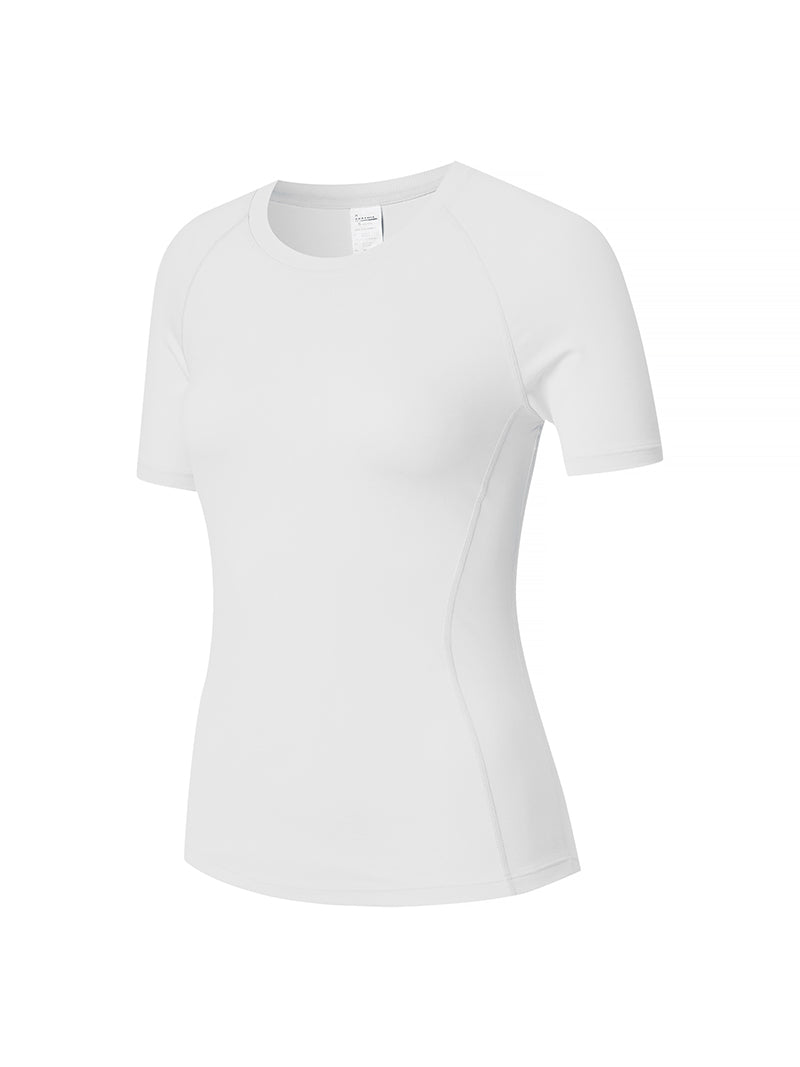 日常涼感羽毛修身短袖上衣｜共10色｜XTFST04J2