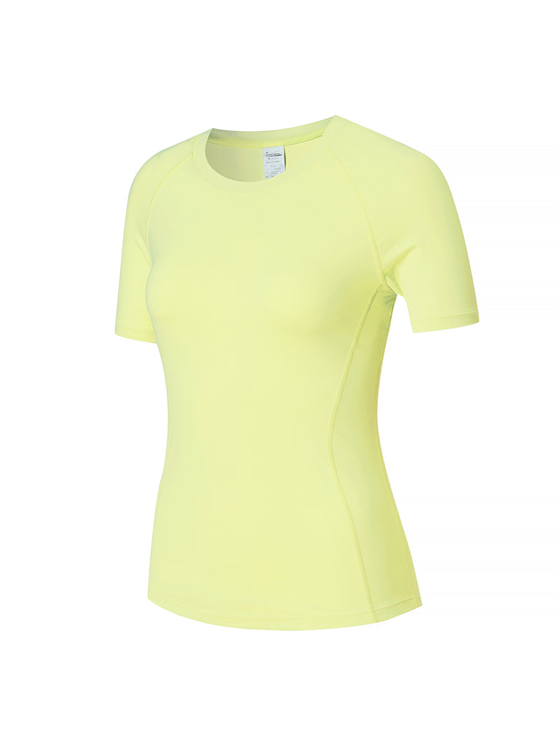 日常涼感羽毛修身短袖上衣｜共10色｜XTFST04J2