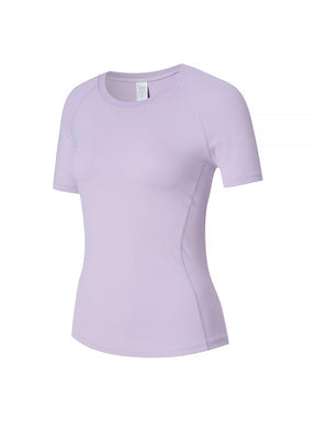 日常涼感羽毛修身短袖上衣｜共10色｜XTFST04J2