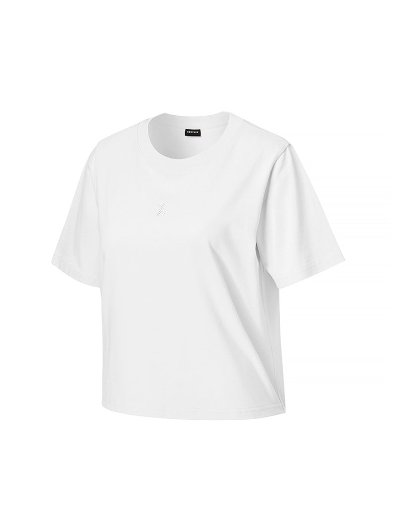 X刺繡標誌柔棉短袖上衣｜共7色｜XTFST08J2