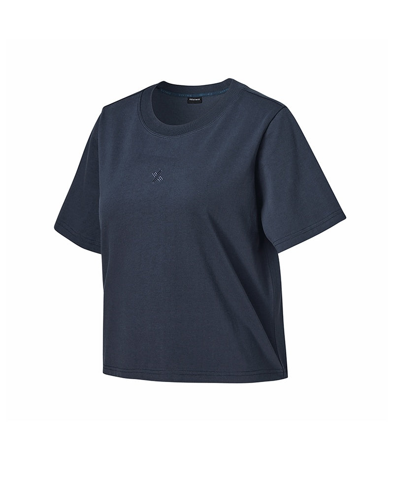 X刺繡標誌柔棉短袖上衣｜共7色｜XTFST08J2