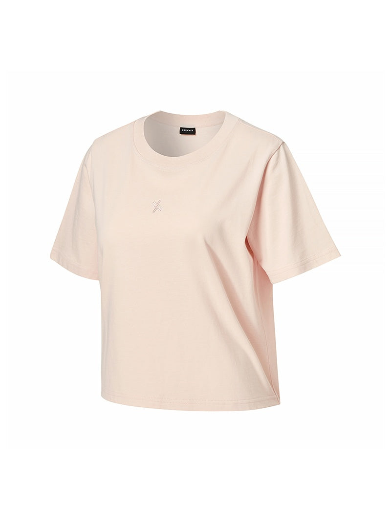 X刺繡標誌柔棉短袖上衣｜共7色｜XTFST08J2