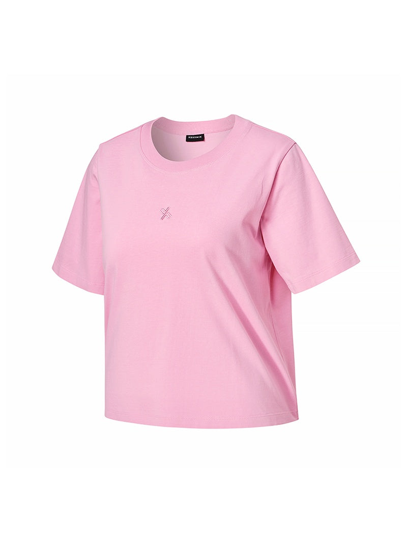 X刺繡標誌柔棉短袖上衣｜共7色｜XTFST08J2