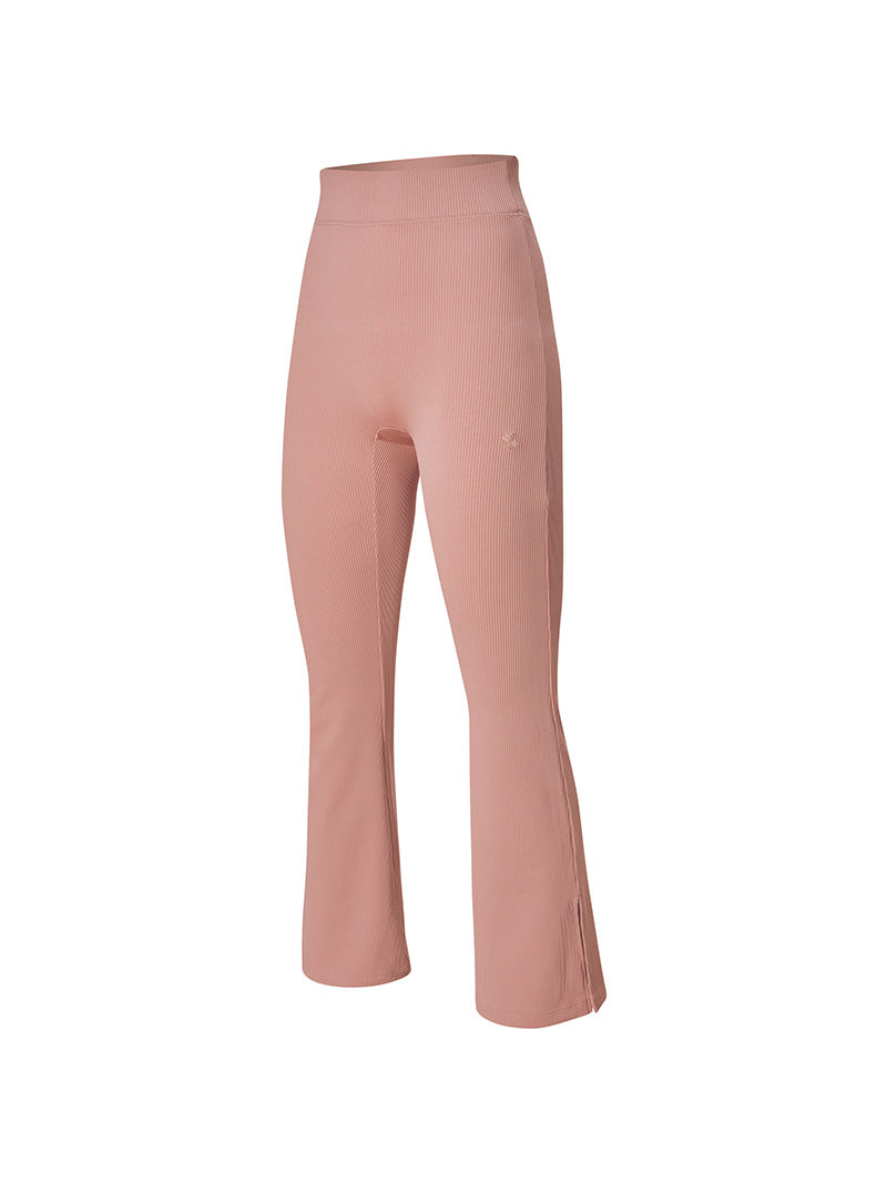 羅紋彈力側開衩靴型喇叭褲｜共6色｜XTFTP02H3