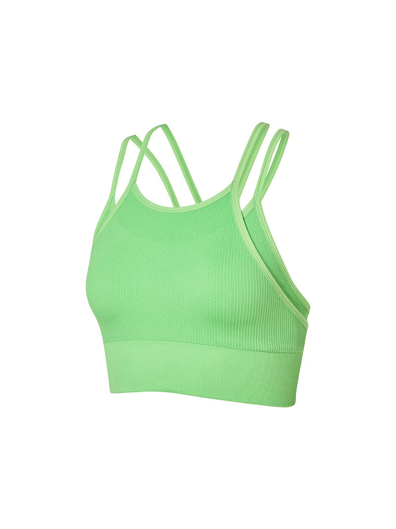 雙肩帶無縫美背短版背心上衣｜共5色｜XWFBR05J1