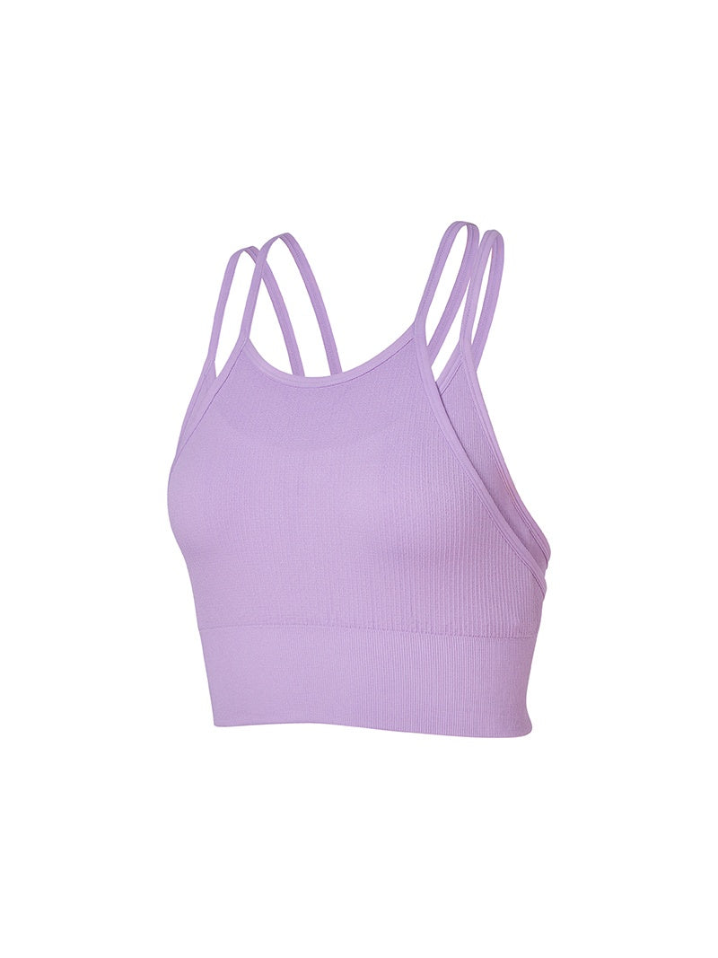 雙肩帶無縫美背短版背心上衣｜共5色｜XWFBR05J1