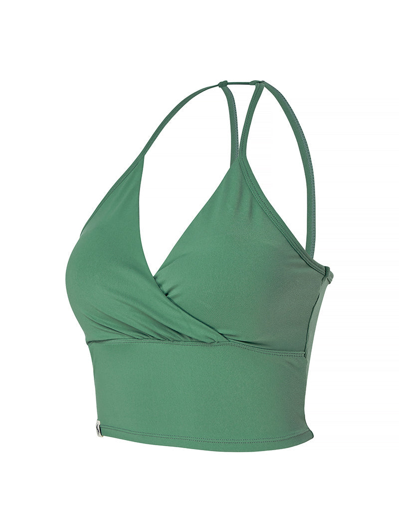 V領繞脖設計瑜伽風格背心上衣｜共4色｜XWFBR06H2