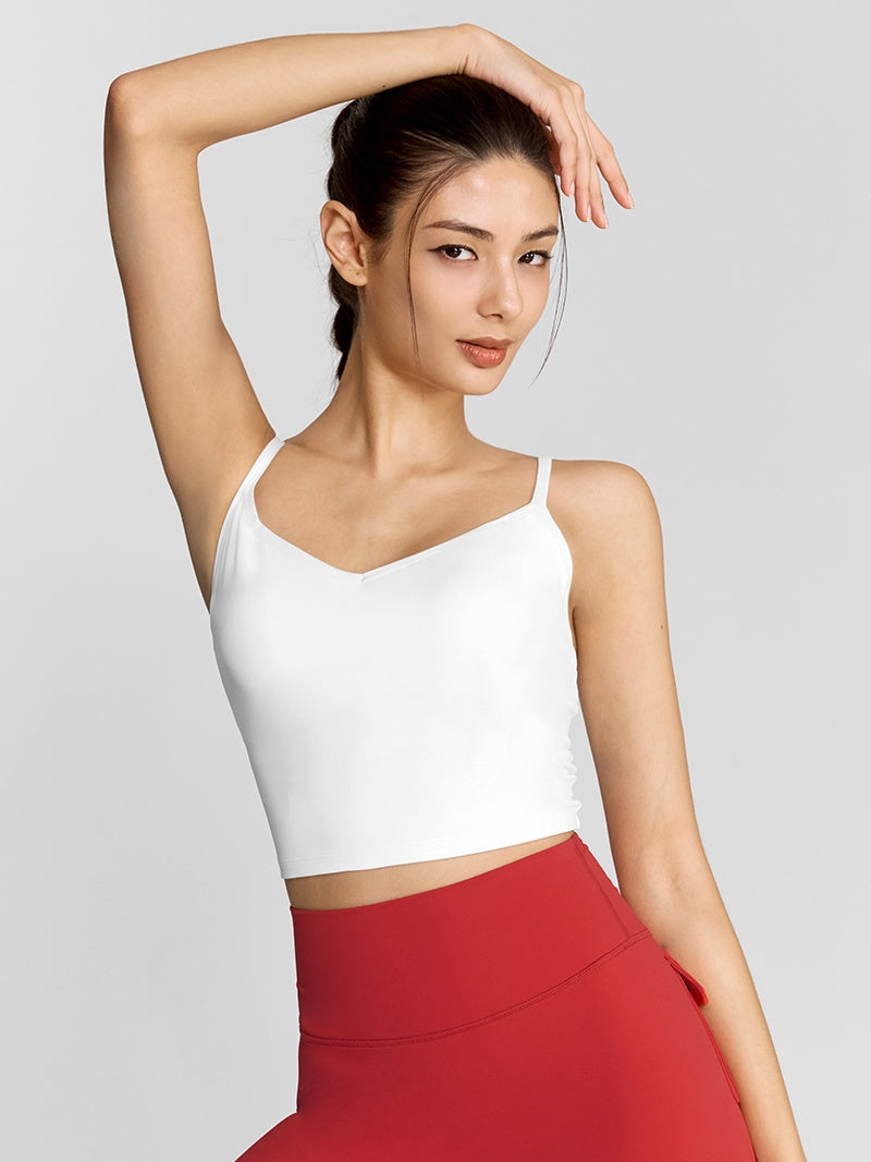 黑標BREATHE桃心領細肩帶背心上衣｜共4色｜XWFBR08J1