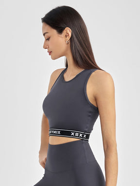 黑標360N 文字標誌短版背心上衣｜共4色｜XWFBR10H2