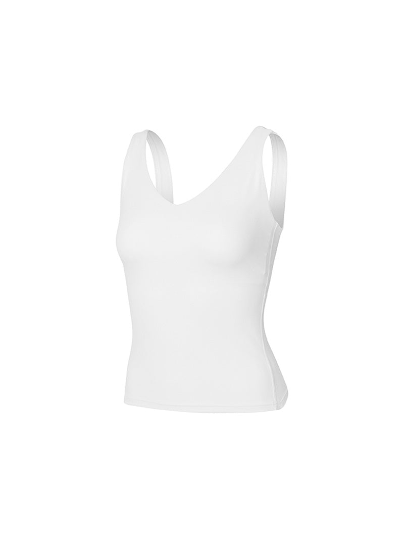 黑標BREATHE柔美V領長版背心上衣｜共4色｜XWFBR20J3