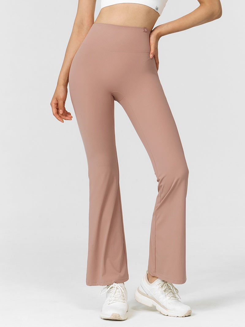 舒適彈力羅紋靴型喇叭褲｜共4色｜XWFLG10J3