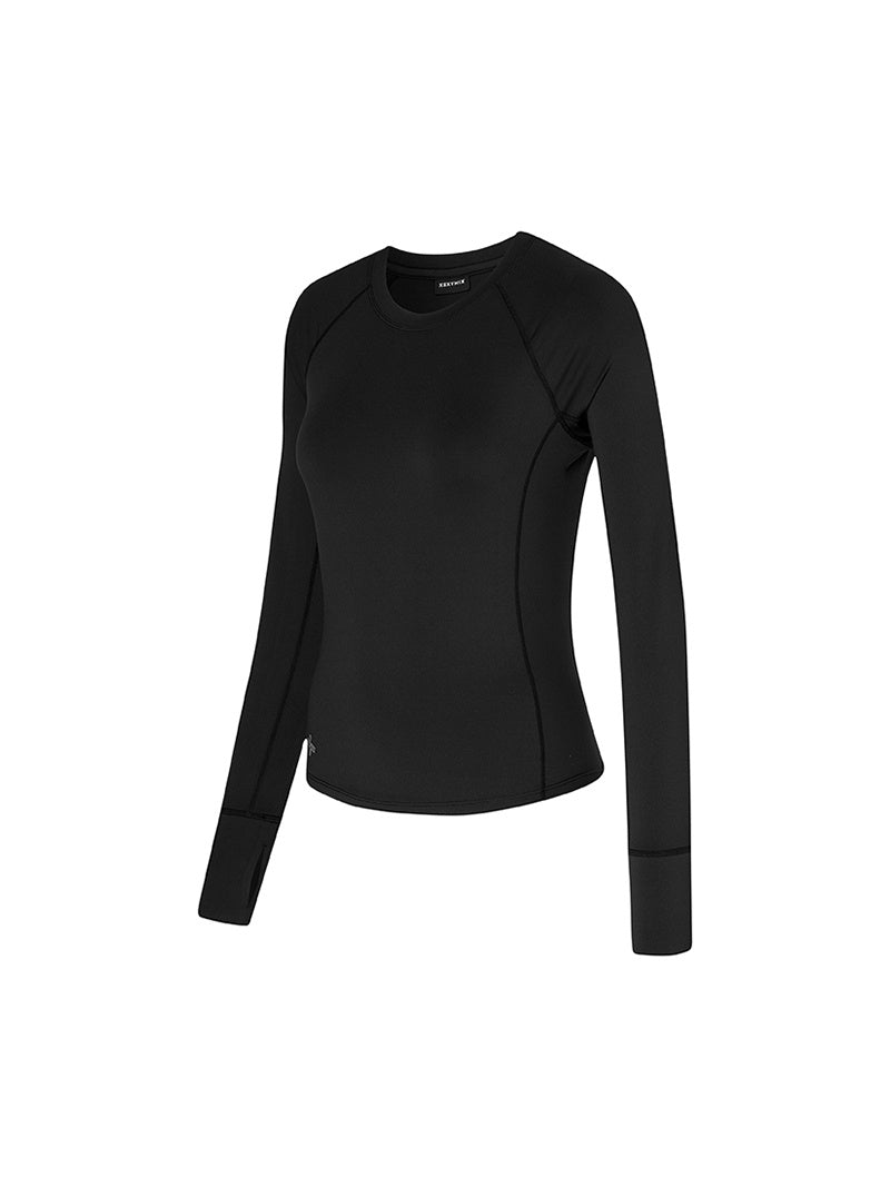 緊緻彈力修身指套式長袖上衣｜共6色｜XWFLT02J3