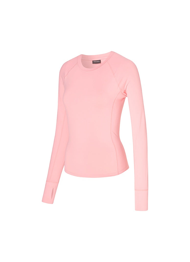 緊緻彈力修身指套式長袖上衣｜共6色｜XWFLT02J3