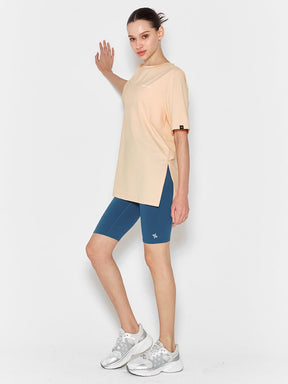 酷涼輕盈 Over-fit 開衩綁結短袖上衣｜共6色｜XWFST01J2