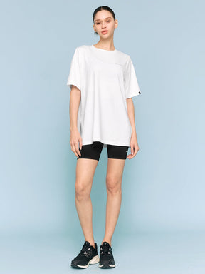 酷涼輕盈 Over-fit 開衩綁結短袖上衣｜共6色｜XWFST01J2