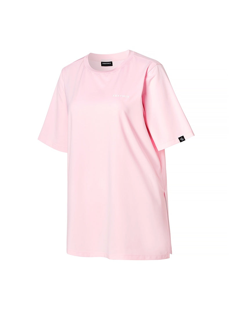 酷涼輕盈 Over-fit 開衩綁結短袖上衣｜共6色｜XWFST01J2